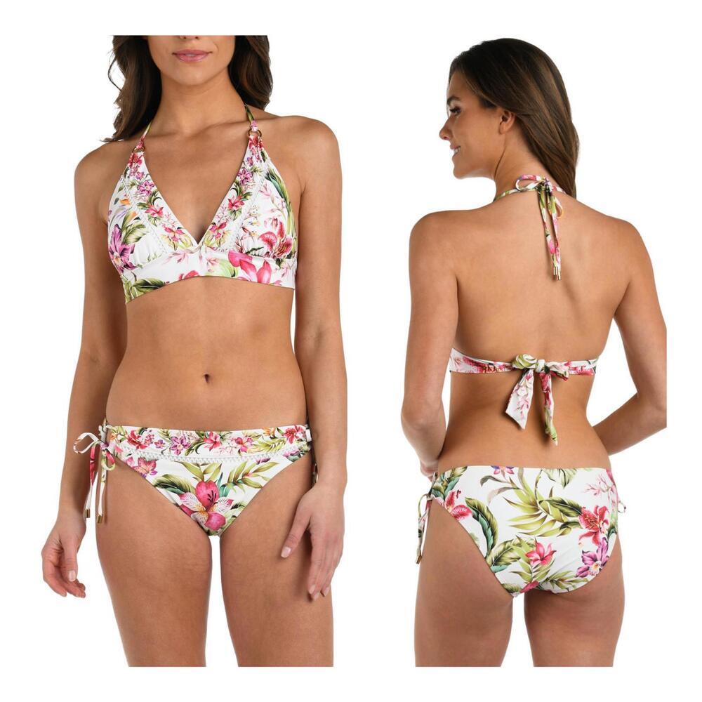La Blanca Polynesian Paradise Banded Bikini Set NEW